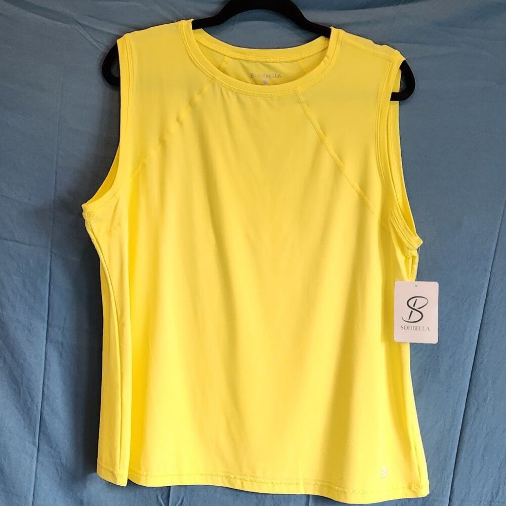 SOFIBELLA - NWT Women's Sleeveless Top - UV Colors - 2X Sunshine